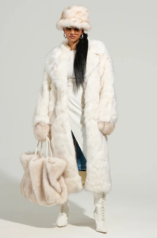 TOASTED MARSHMALLOW FUR COAT