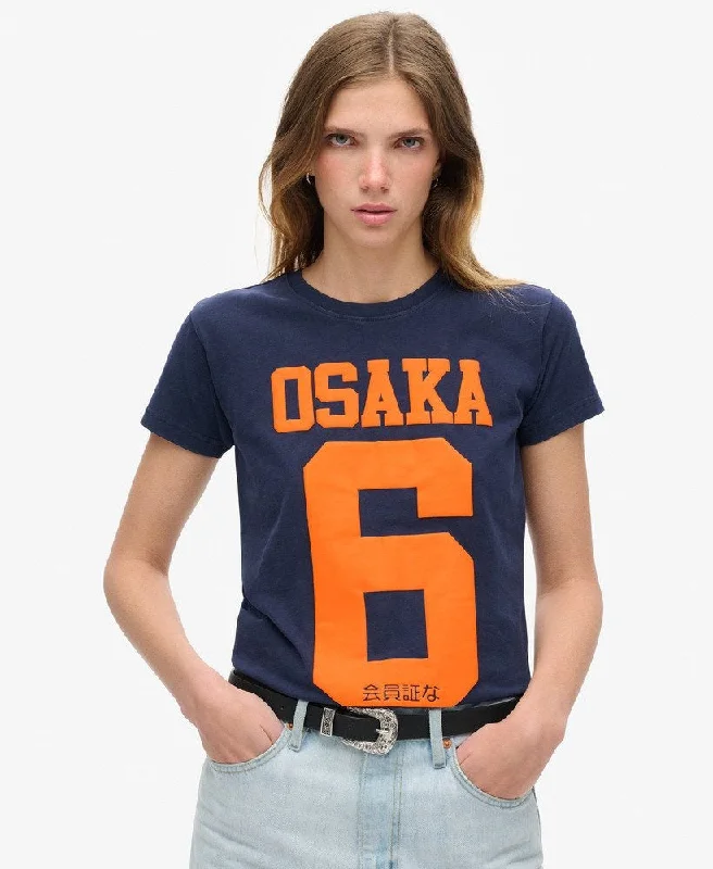 Osaka 6 Puff Print T-Shirt | Rich Navy